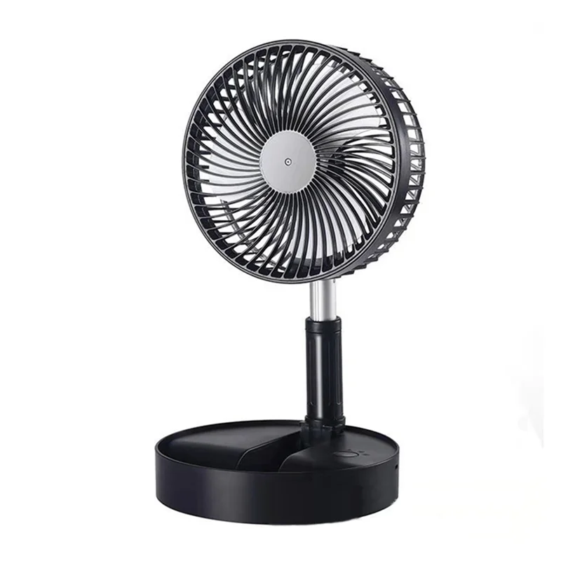 

7200MAh Portable Fan Rechargeable Mini Folding Telescopic Fan Low Noise Electric Cooling Fan for Outdoor Home A