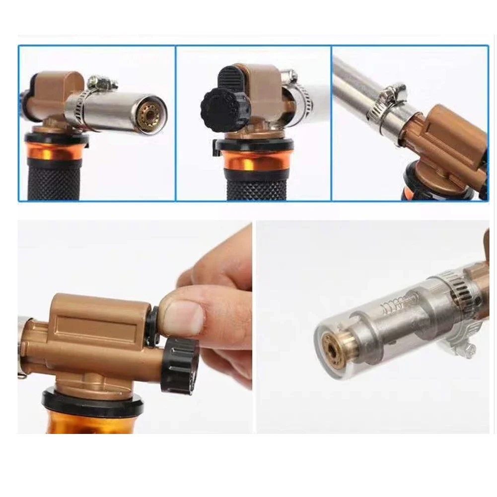 For DIY Projects Liquefied Gas Torch 5M Blue And Black Versatile Welding Applications Gas Torch Optimal Temperature Range