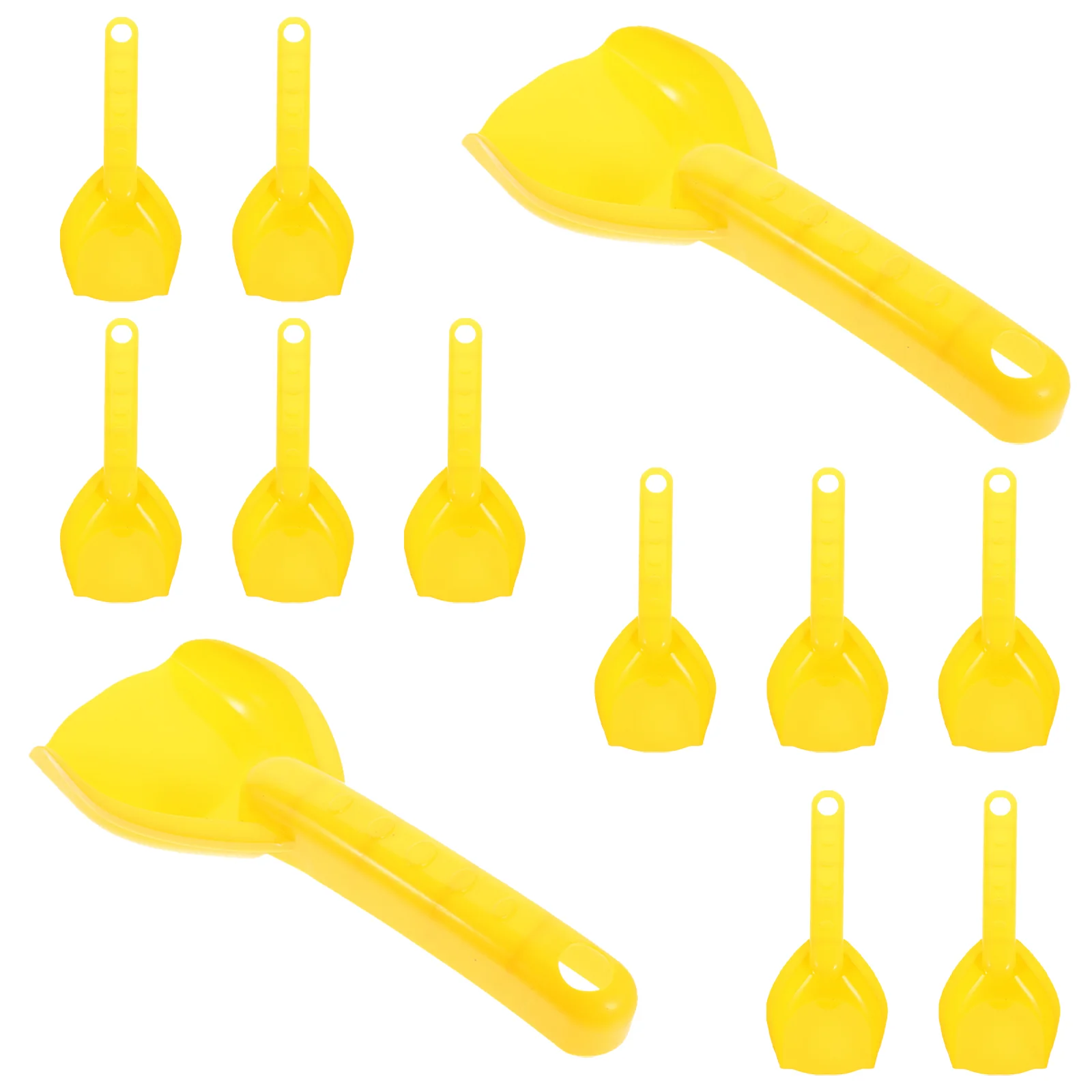 

12 Pcs Beach Shovels for Kids Children's Sand Toys 6-10 Digging Ages 4-8 Castle 1700X750X350CM Yellow Toddler