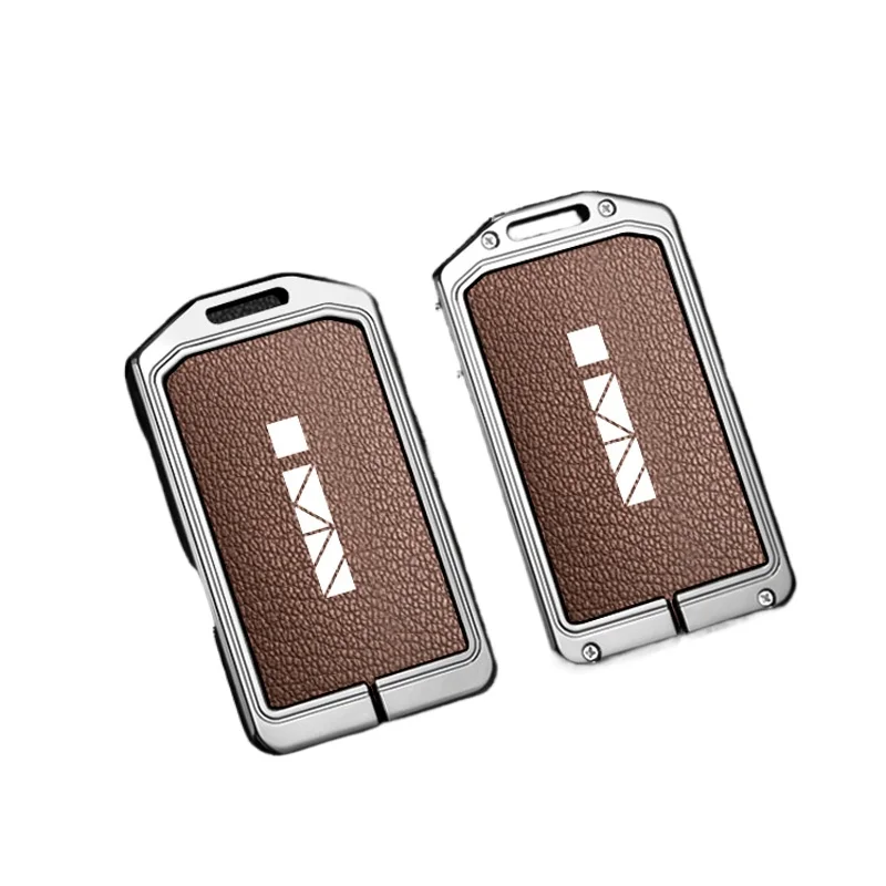 Zinc Alloy KeyCover for Chery ICAR V23/iCAR 03, Heavy Duty Metal Protective KeyCase Shell with Keychain