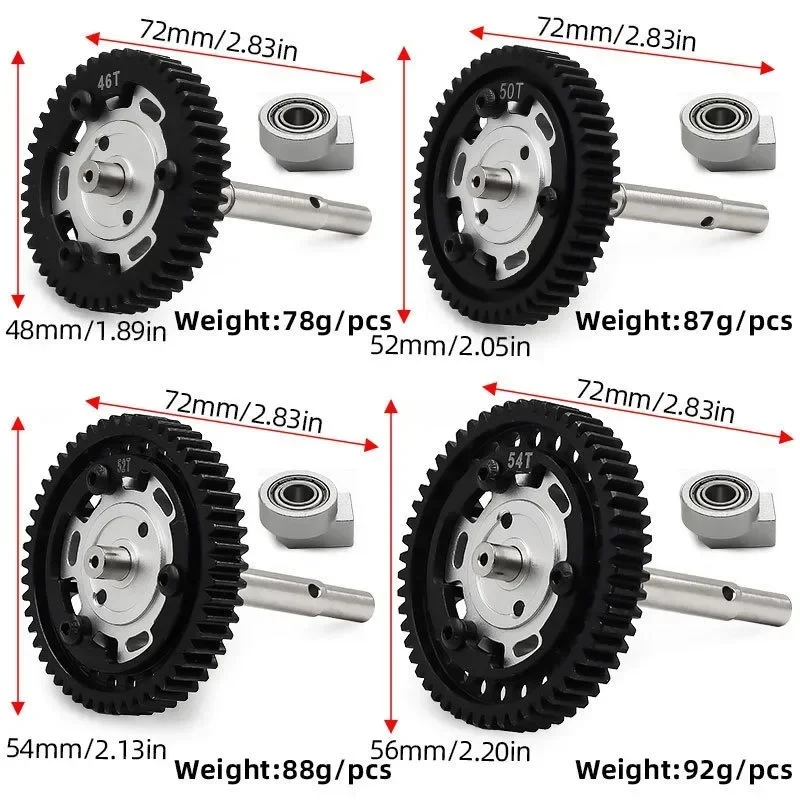 

FOR 1/5 X-Maxx 8S Large X Xrt Enlarged Bearing Three-Point Support Aluminum Alloy Assembly Set