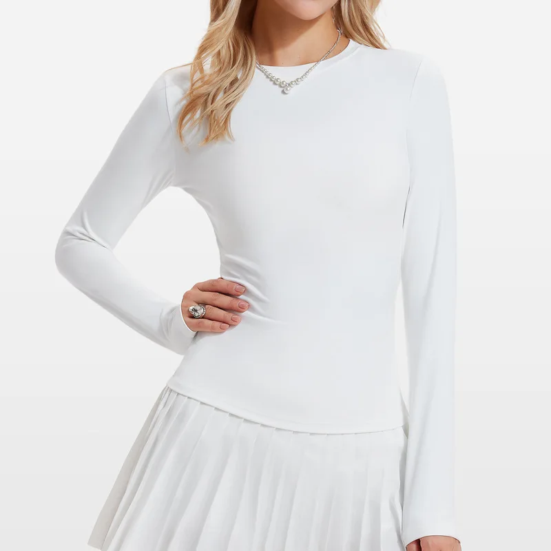 Autumn Winter Long Sleeve Yoga Wear For Women With Fitness Training Shirt Pilates Slimming Figure Flattering Running Sports Top