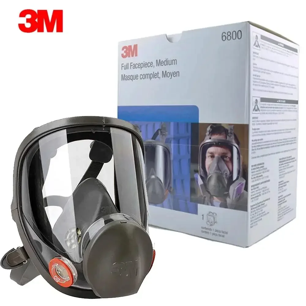 3M-mascarilla de Gas para pulverización de pintura, máscara industrial de Gas de cara completa, máscara de seguridad con filtro de polvo, máscara