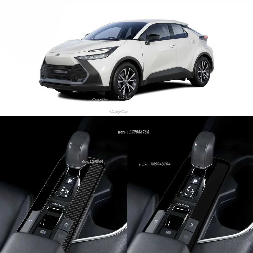Dla Toyota CHR C-HR 2024 2025 ABS Karbonowa Nakładka Dekoracyjna na Panel Zmiany Biegów Konsoli Centralnej Akcesoria Tuningowe cutylin