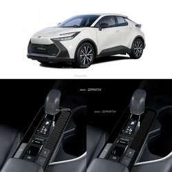 For Toyota CHR C-HR 2024 2025 ABS Carbon Fiber Center Console Gear Shift Panel Decoration Cover Trim Styling Accessoriescutylin