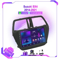 2 Din Android 13 Auto Car Radio Multimedia Video Player For Suzuki SX4 S-Cross 2014-2021 Carplay Navigation GPS Stereo Autoradio