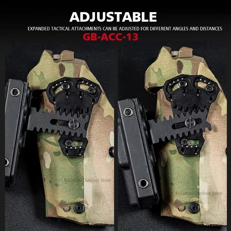 Tactical Holster Negative Cant Plate Equipment Mount Airsoft Handgun Case NCPE Extension Tourniquet Front Mounting Platform