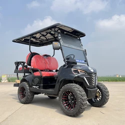 2024 New 4 Seat Off-Road Golf Buggy Hunting Car With Touch Screen Multi-Media Player 48V Lithium Battery Electric Golf Cart