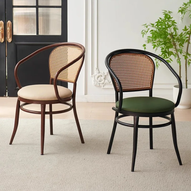 

American Style Retro Café Chairs Advanced Ergonomic Comfortable Leisure Café Chairs Bedroom Nordic Furniture Stoelen Ls40kfy