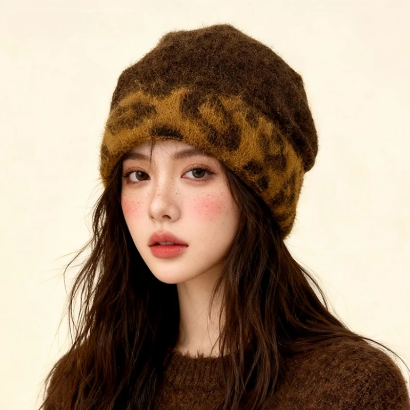 قبعات صوفية دافئة عصرية ومتعددة الاستخدامات للخريف والشتاء قبعات Skullies Beanies المحبوكة غير الرسمية للنساء #1