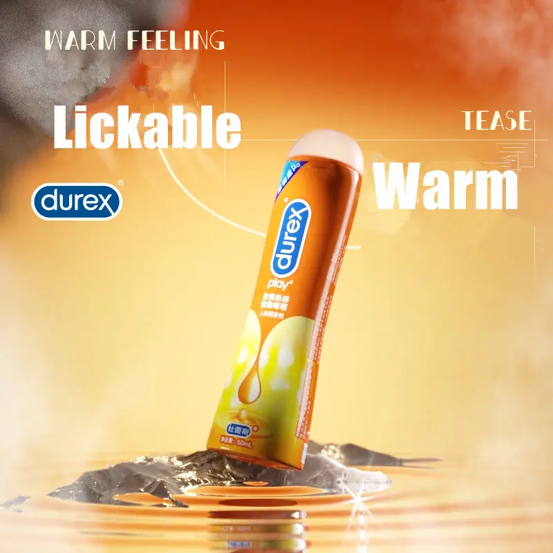Durex-lubricante sexual con calor para hombres y mujeres adultos, aceite Personal lubricante a base de agua, Gel sexual para sexo Gay, Vaginal, Anal y Oral