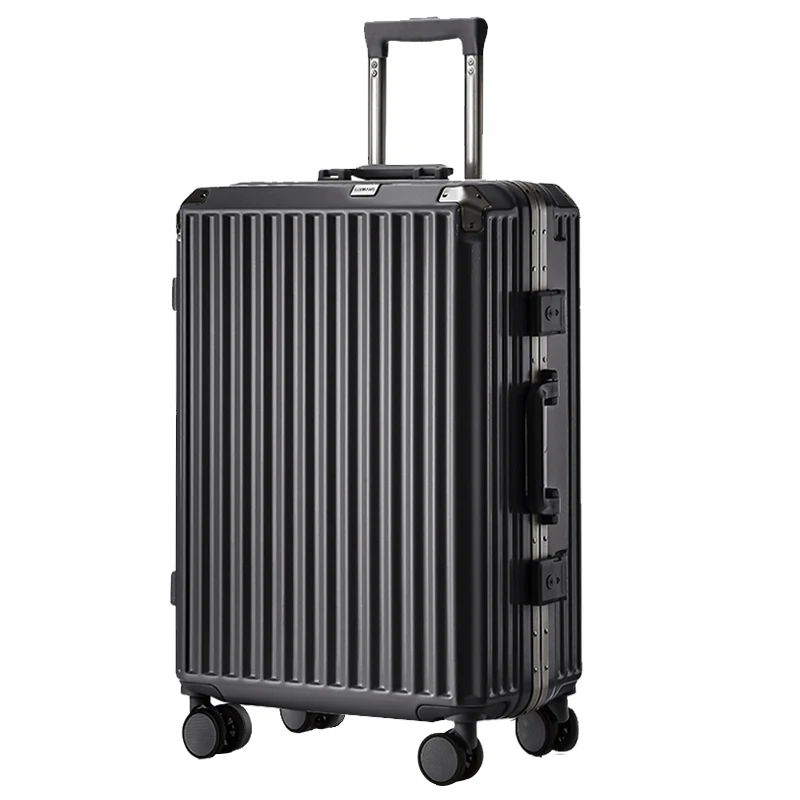 

2025 New Luggage Combination Lock Suitcase Trolley Case Large Capacity PC Material Aluminum Frame Zipper