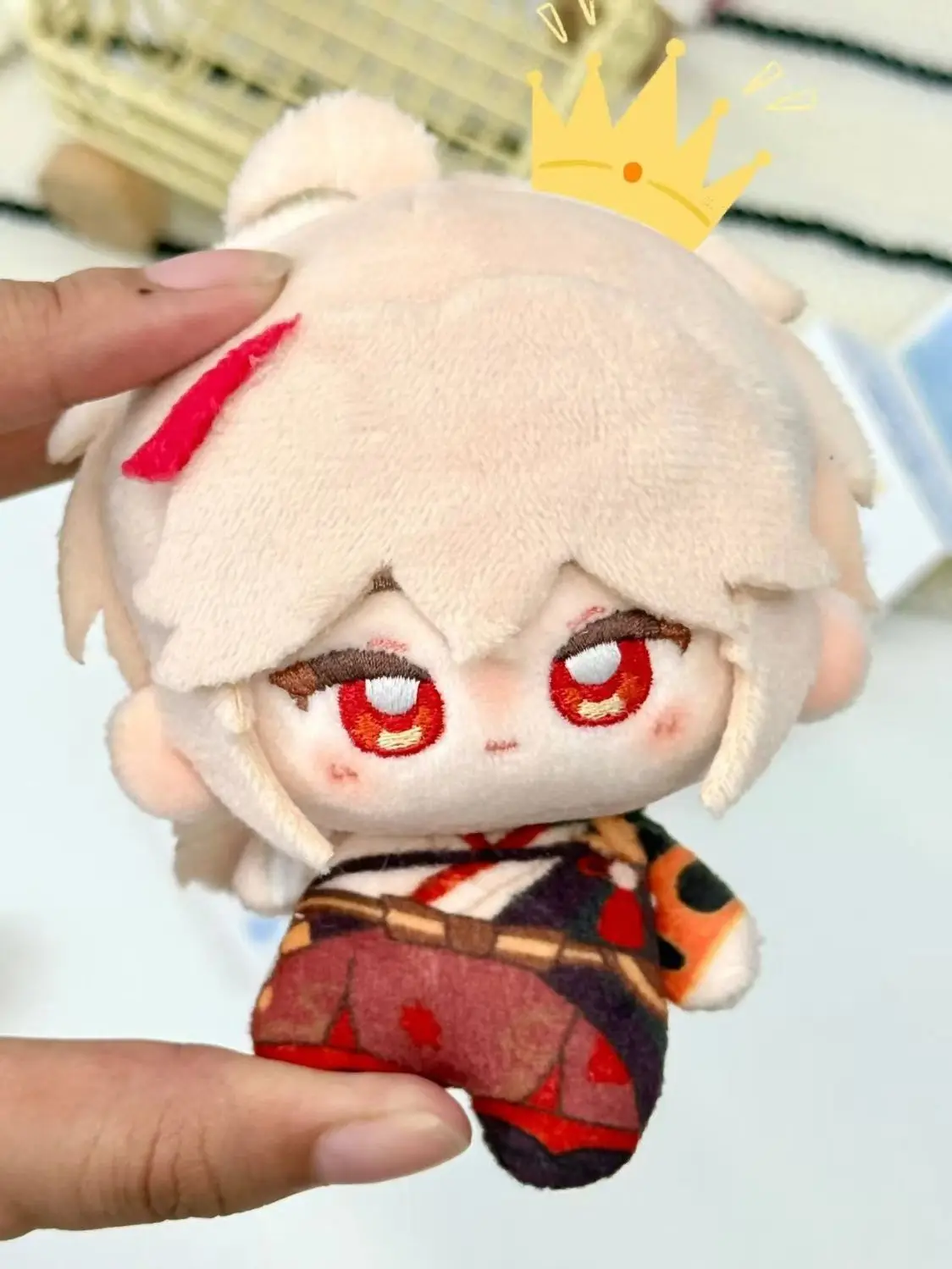 10CM Anime Genshin Impact Kaedehara Kazuha Cosplay Cotton Plushie knapsack Ornament Cute Plush Pendant Keychain Christmas Gifts