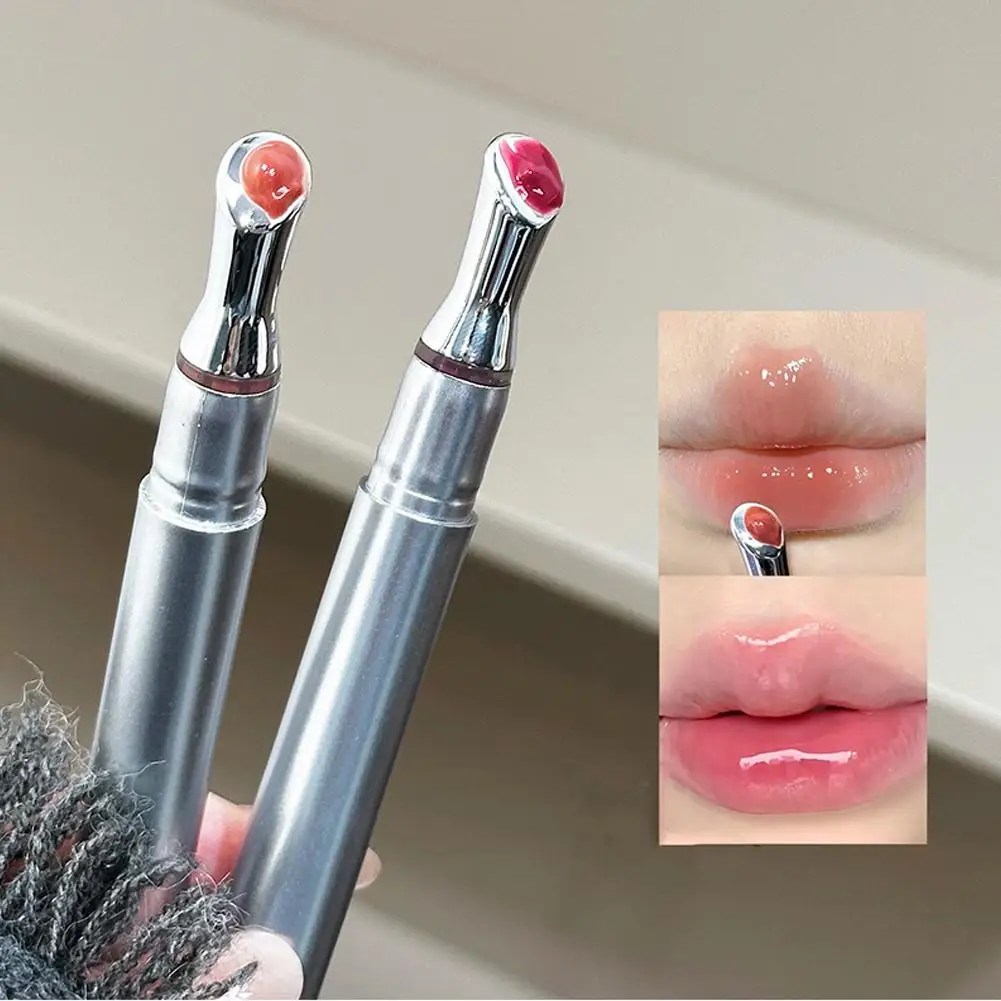 Watery mirror lip gloss Metal Head Ice Diamond Essence Lip Tint Moisturizing Long lasting Lipstick beauty Makeup
