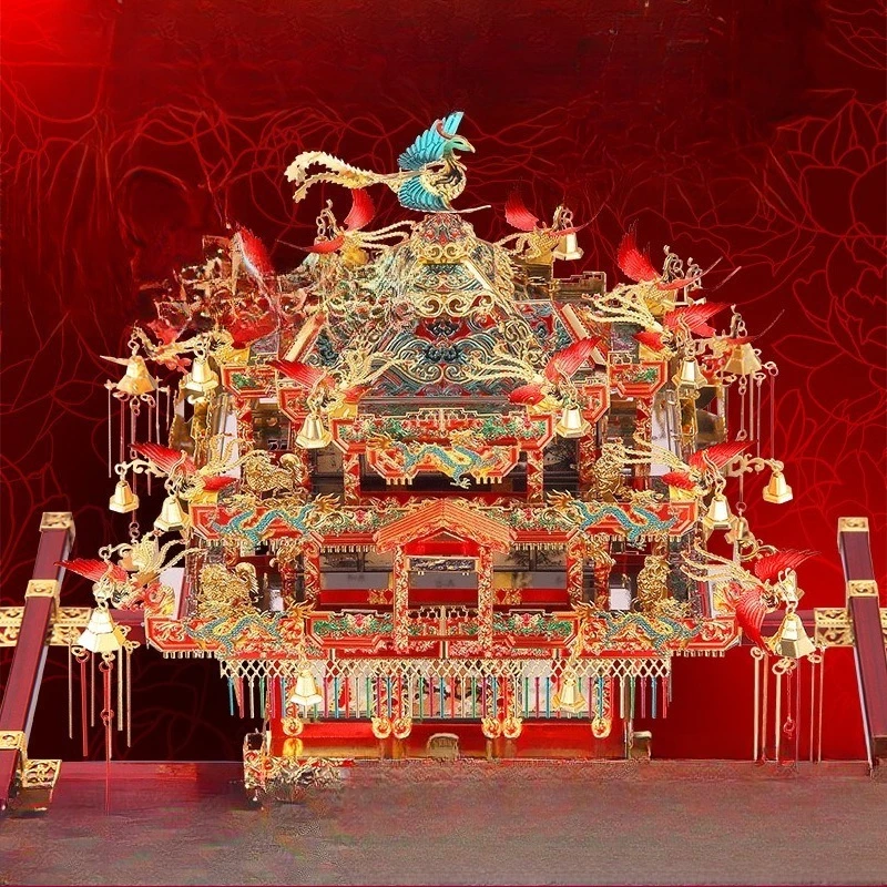 Assemble model 3D three-dimensional puzzle, difficult manual decompression, Guochao wedding