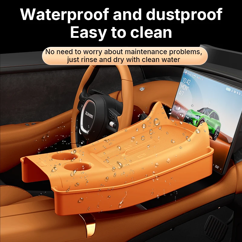 لوحة تحكم مركزية مخصصة حماية التخزين لشاومي Yu7 2025 2026 مسند الذراع المركزي صندوق مخفي حامل الكأس المنظم الداخلي #4