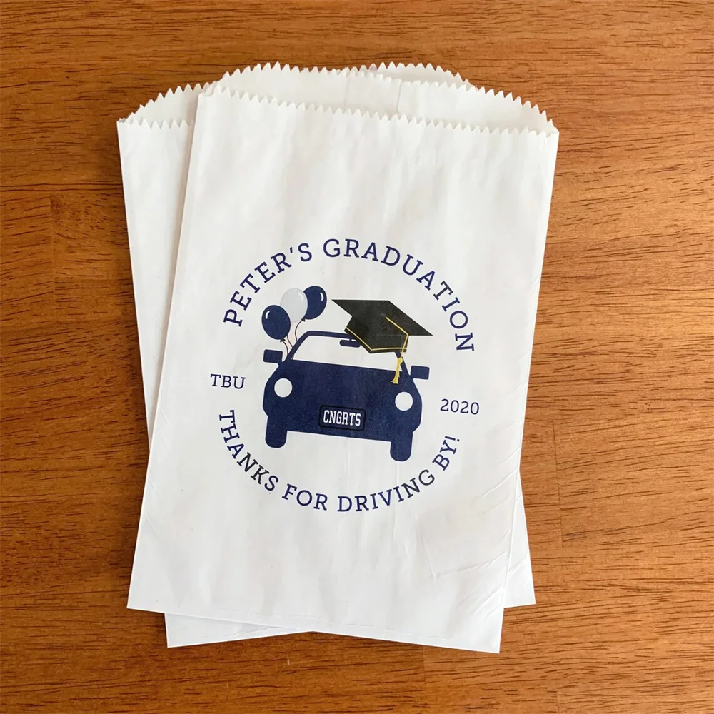 25PCS Car Parade Graduation Favor Bags - Quarantine Graduation - Drive By Graduation Party Favors - Class of 2024 Grad Party Bag