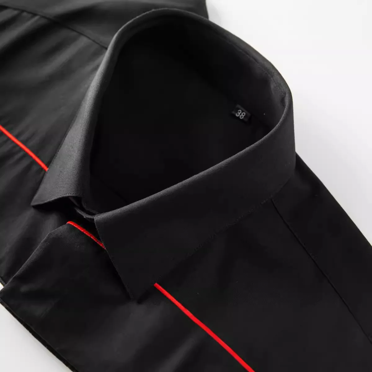 Brand Striped Embroidery Men's Shirt Long Sleeve Slim Fit Casual Shirts Fashion Business Social Office Dress Shirt Men Clothing
