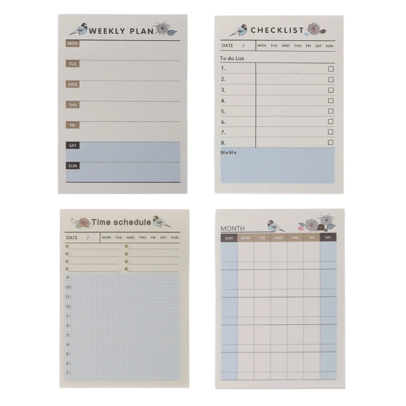 Sticky Note Pad Kleinen Check-liste Note Papers Selbst-adhesive To-do-liste Pad Erinnerung auf TV Kühlschrank Computer Laptop Notebook