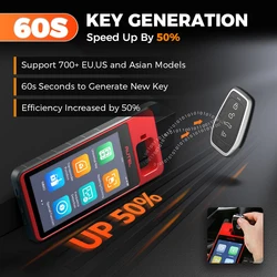 Autel MaxiIMKM100 Key Fob Programmer Immobilizer Tool Key Creation IMMO Learning Chip Read Write Cloning Frequency Detection