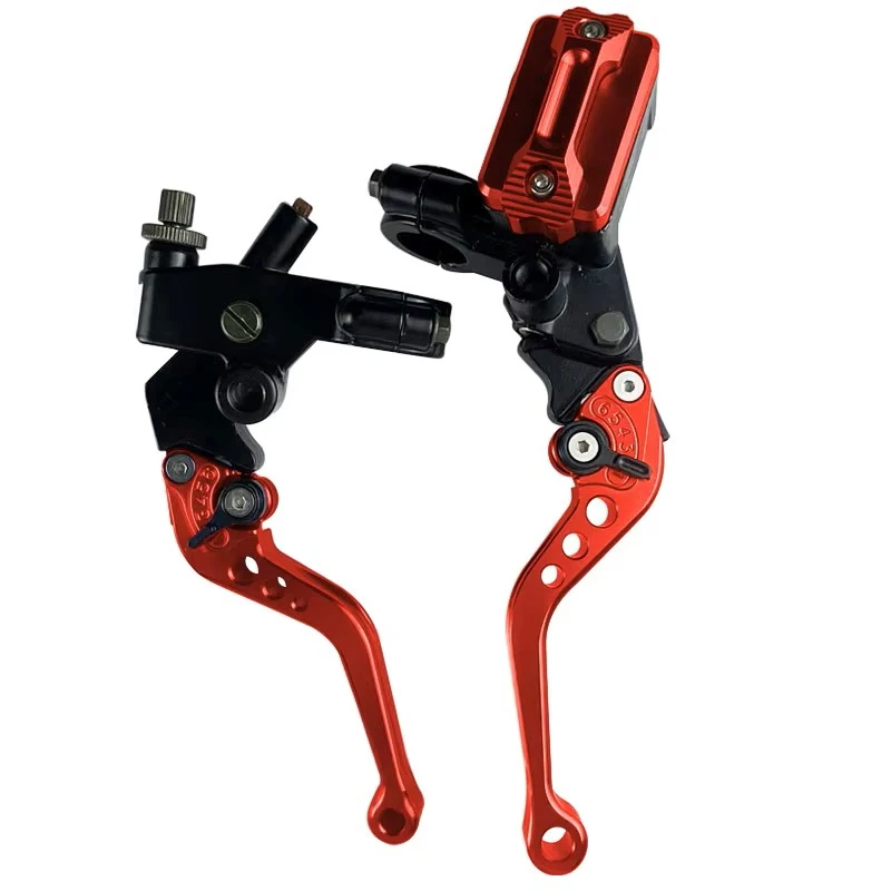 CNC Een Paar 7/8 "22mm Universele Motorfiets Hoofdremcilinder Hendel Kabel Koppeling Reservoir Voor Scooter Sport crossmotor