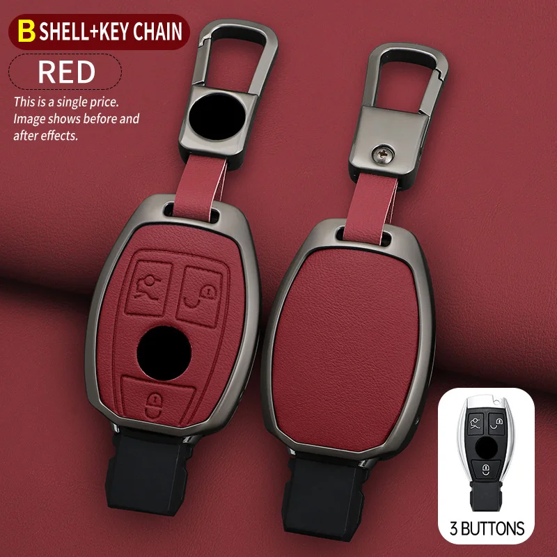 Car Key Case Holder Cover For Mercedes Benz A B C E R G S Class E200 E400 E63 W213 S550 S560 C260 A200 W206 W223 Car Accessories
