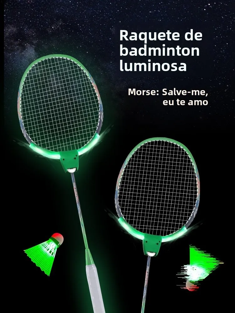 raquette-de-badminton-unikmos-en-alliage-d'aluminium-lumineux-ultra-legere-et-durable-pour-adultes-et-enfants-couleur-verte-pour-les-fans-de-sport-et-de-fitness