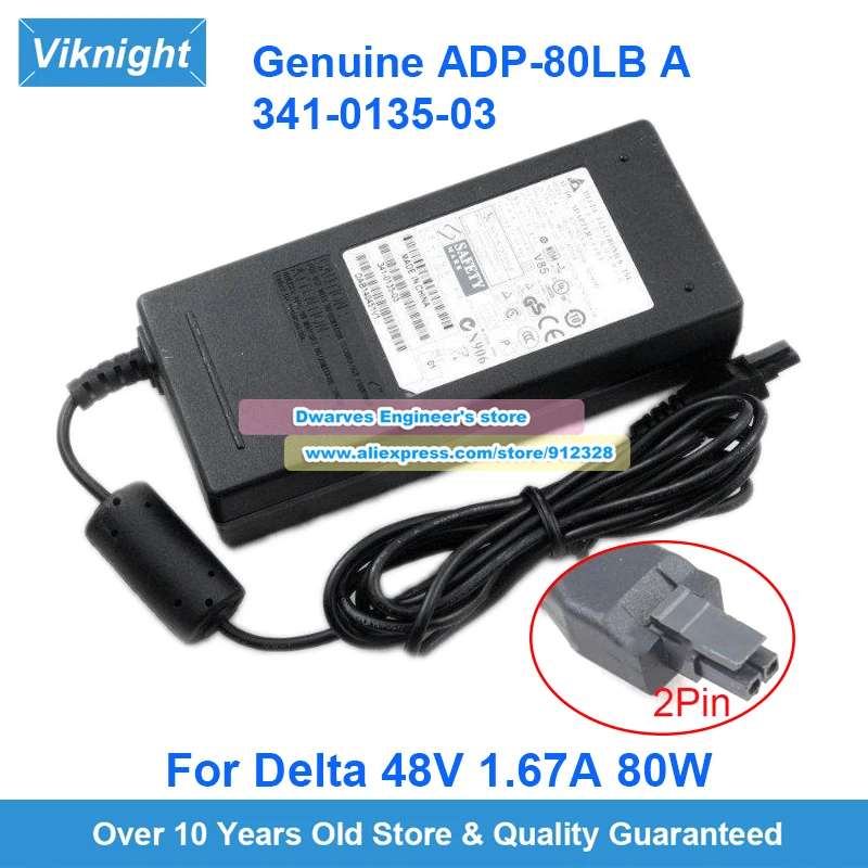 

Genuine ADP-80LB A Delta Adapter 48V 1.67A for Cisco 881 POE 887VA WLAN2500 WIRELESS CONTROLLER 2504 AIR-CT2504-K9 AIR-CT2500