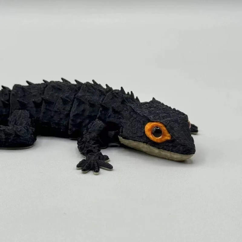 3D Printing Creative Crocodile Lizard Reptile Model Desktop Ornament Handmade Gift ,Kids Adults Home Office Creative Decoration