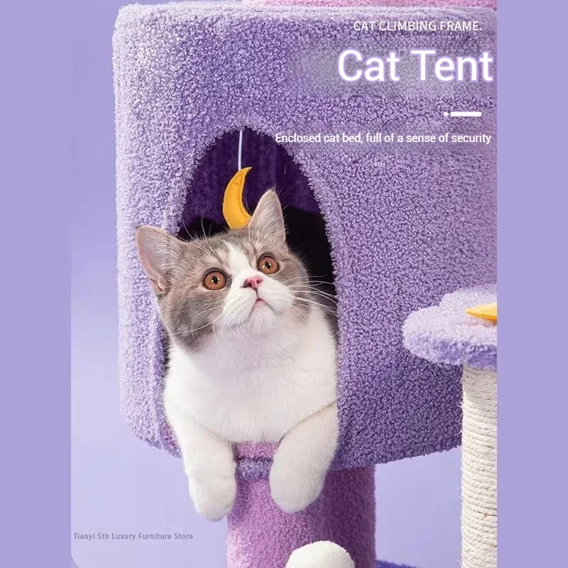 Designers Denmark Cat Climbing Frame Nordic Luxury Space Capsule Cat Tree Scratching Post Cat Castle Pet Products Árbol Gato FYC