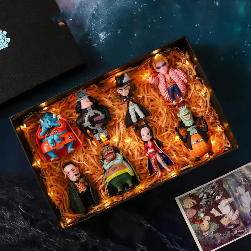 6-teiliges einteiliges Chibi-Figurenset – Ruffy, Zoro, Ace, Sanji, Chopper – PVC-Kuchenaufsätze und Desktop-Dekoration