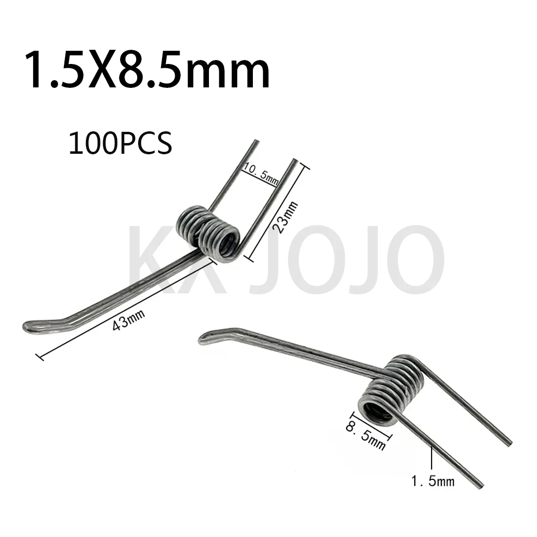 Special Link  100PCS 1.5X8.5mm Spring Double Torsion Spring Pliers Strong Hardware Parts Wire Torsion Clamp
