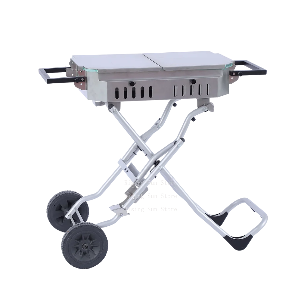 Wholesale high-quality portable foldable stainless steel charcoal stoves suitable for outdoor barbecues