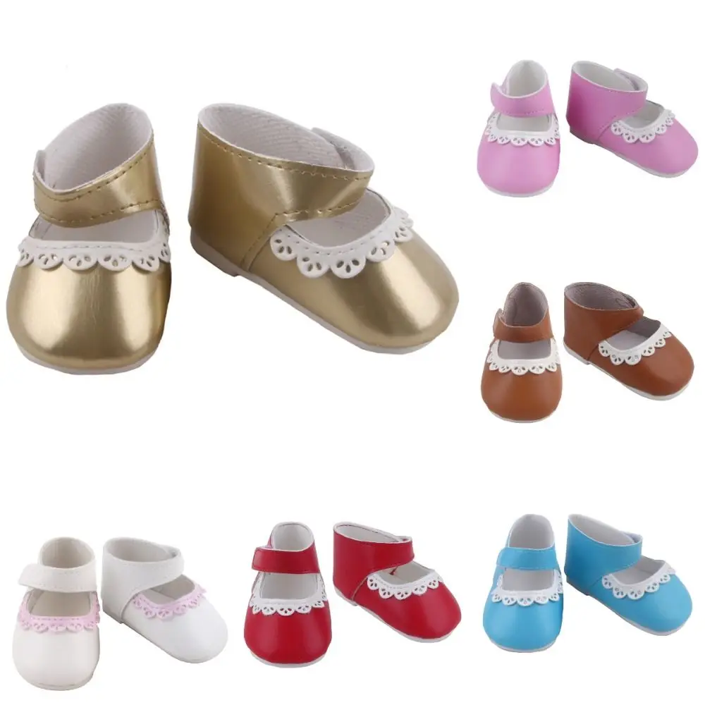 

Mini Shoes 8cm Size Doll Shoes Ruffle Design Adorable Edged Mini Gossip Shoes Cute Style Pu Leather Reborn Doll Shoes Girl Dolls