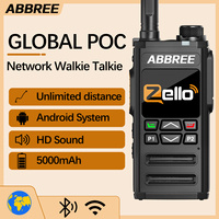 ABBREE GP-268 Network Walkie Talkie Zello Global POC Wireless Remote Unlimited distance 5000mAh SIM Card 4G Bluetooth Ham Radio