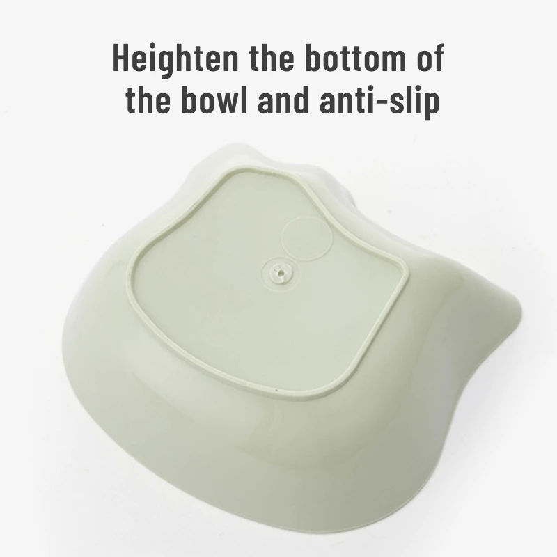 for Cat Bowl Set of 3 Non-Slip Wide Shallow Pet Dish for Relief of Fatigue Safe PP Material