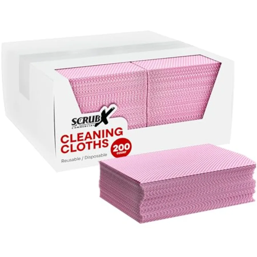 

200 Count Food Service Wipes 12" x 24" Lightly Reusable Cleaning Rags Disposable Cleaning Cloths Lint-Free Reusable Paper Towel