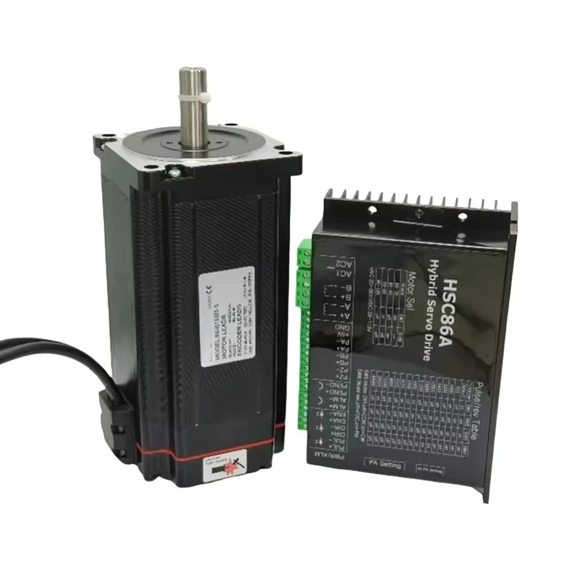 

Высокомоментный шаговый двигатель Nema 34 12 Нм, гибридный шаговый двигатель с замкнутым контуром и комплектом драйвера