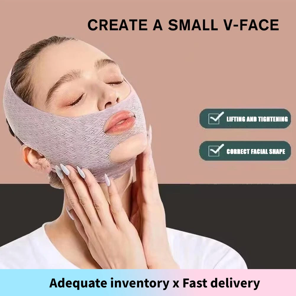 V linha rosto shaper reutilizável rosto emagrecimento bandagem feminino queixo bochecha levantar cinto de massagem facial cinta rosto cuidados com a pele ferramentas beleza