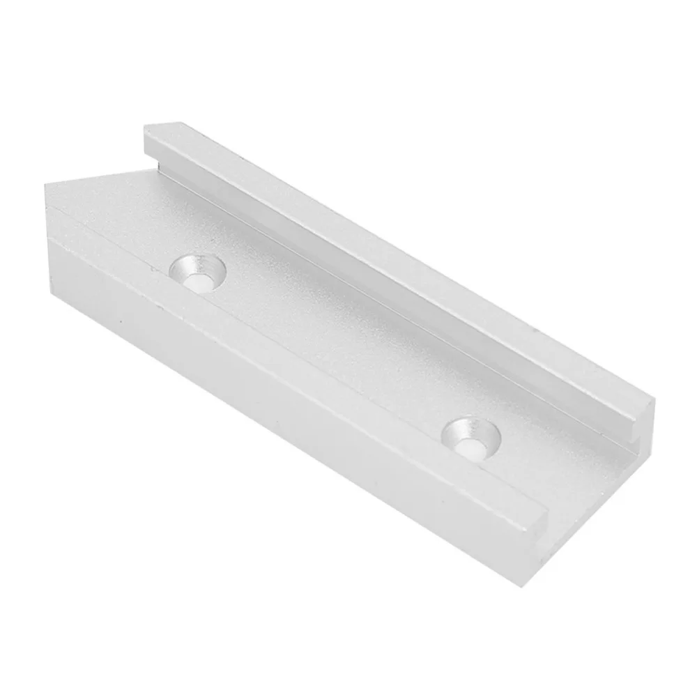 4pcs 100mm Length T Track Connector 30mm Width Silver Color Slot Connector DIY Slot Design Aluminum Alloy