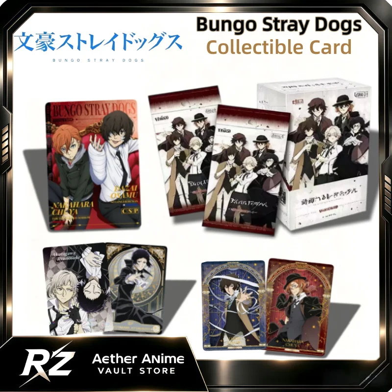 Bungo Stray Dogs Collectible Cards Cartoon Dazai Osamu Card Anime Merchandise Holiday Gift Animation Collectible Full Box
