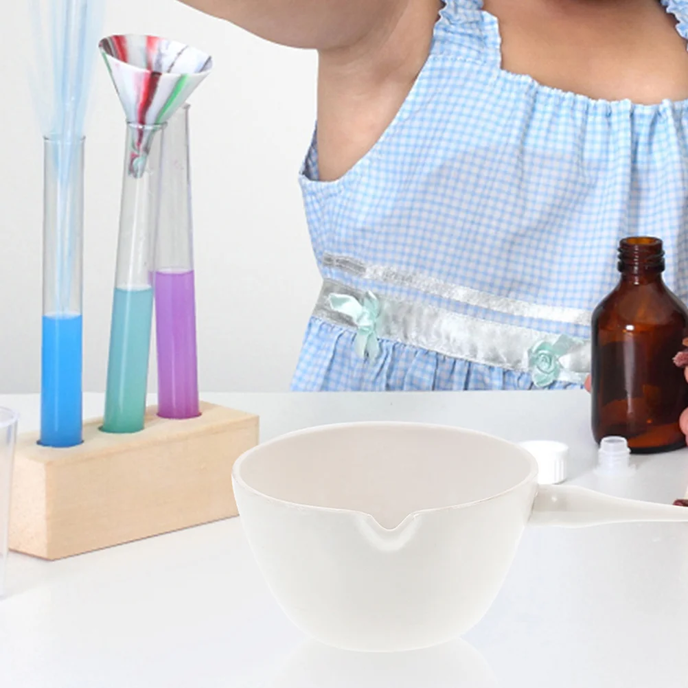 

Laboratory Evaporating Basin Bowl Tool Porcelain Container Round Science with Handle Dish
