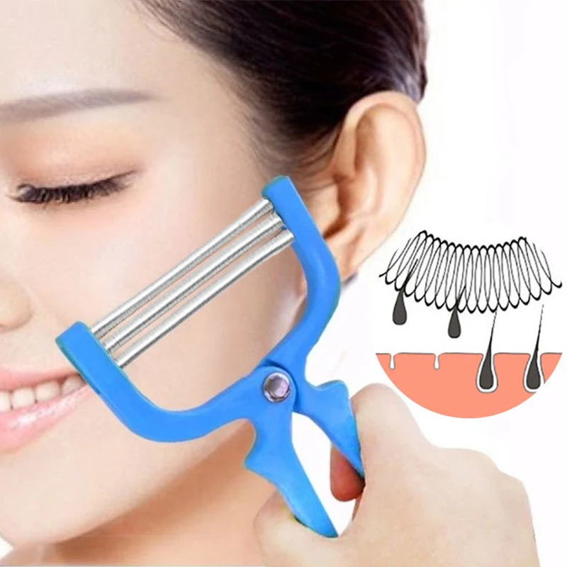 

1pc Manual Facial Hair Remover Beauty Shavingthreading Tool Safe Spring Roller Epilator for Women Hair Removal Face Care