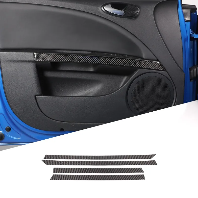 

Real Carbon Fiber (Soft) For 2008 2009 2010 2011 2012 Seat Leon Door Armrest Trim Strip Door Armrest Sticker Car Accessories