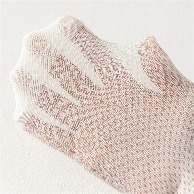 5Pairs/set Children Mesh Socks For 2-12Years Girls Summer Thin Breathable Kids Socks Sweet Fashion White Princess Lace Sock New image 6