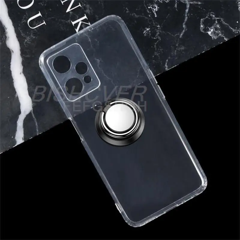 Phone Funda Phone Case For Realme 9 Pro Q5 V25 5G RMX3471, RMX3472 RMX3478 Magnetic With Ring Finger Ring Soft Silicone Cover