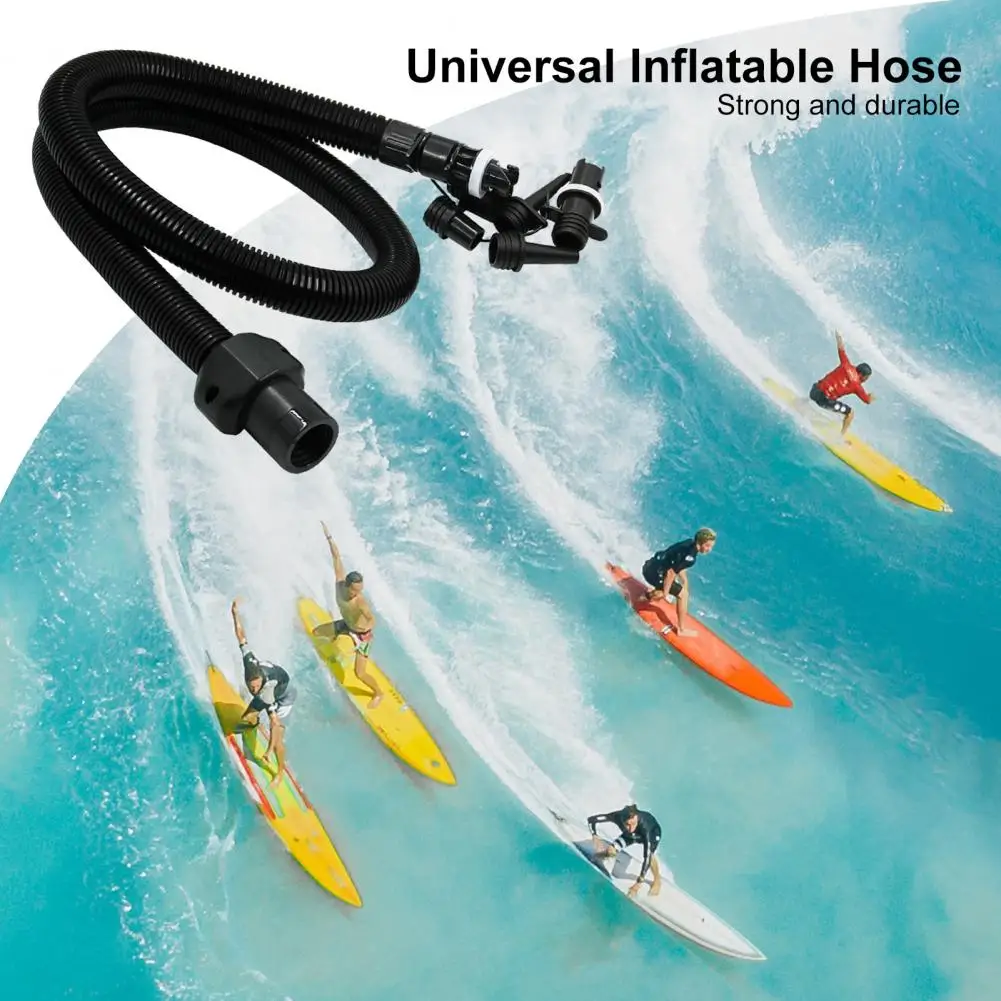 Portable Pump Hose Board Pump Hose Electric Pump Adapter Kit with 6 Air Nozzles for Paddle Boards Easy for Wide for Boards