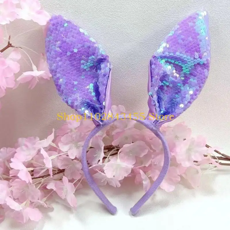 

49MC Easter Party Bunny Headband Bunny Ear Headband Rabbit Headband Easter Headband
