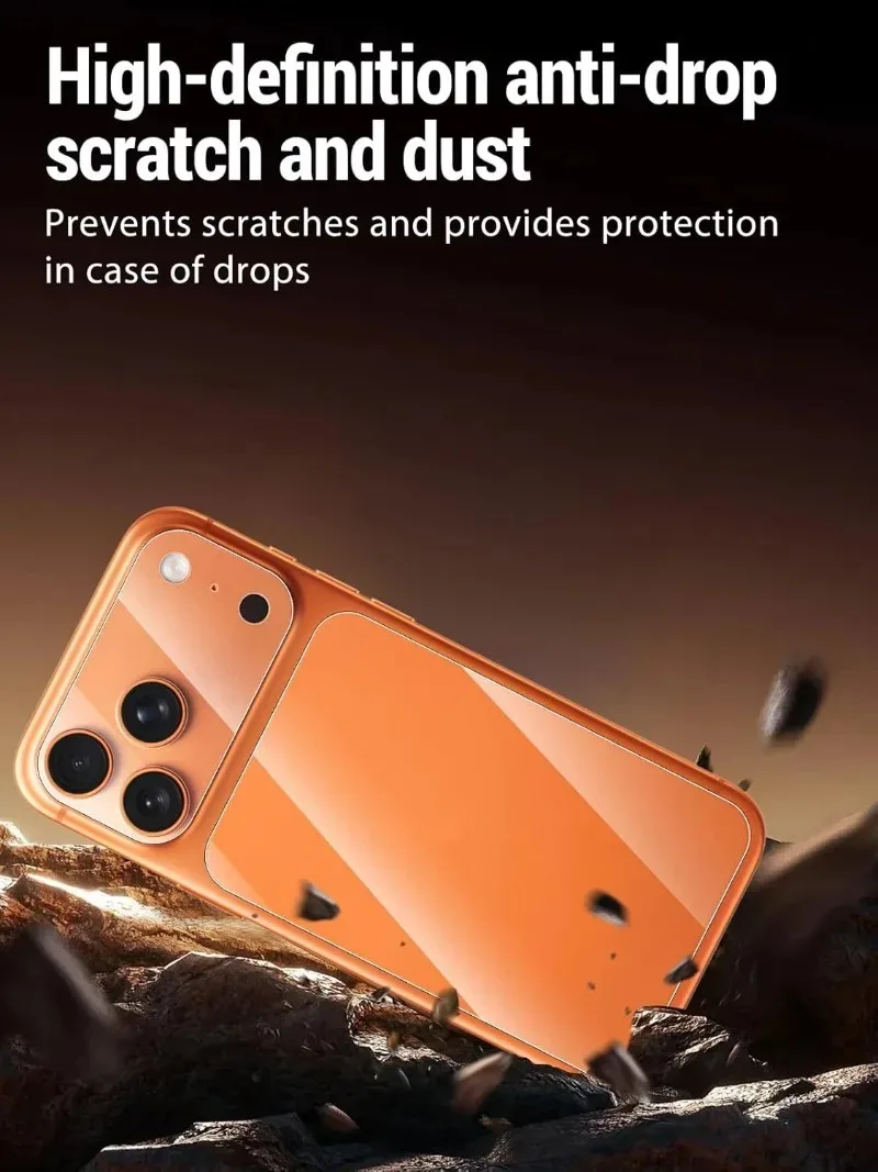 3/2/1Sets Back with Camera Protector Films for iPhone 17 Pro Max 17Pro Back Lens Glass Protective PET Films for iPhone 17 Pro