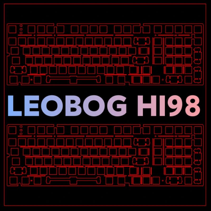

LEOBOG HI98 позиционирующая пластина для механической клавиатуры PP PC POM FR4 Alu карбоновая латунная медная пластина аксессуары для клавиатуры на заказ